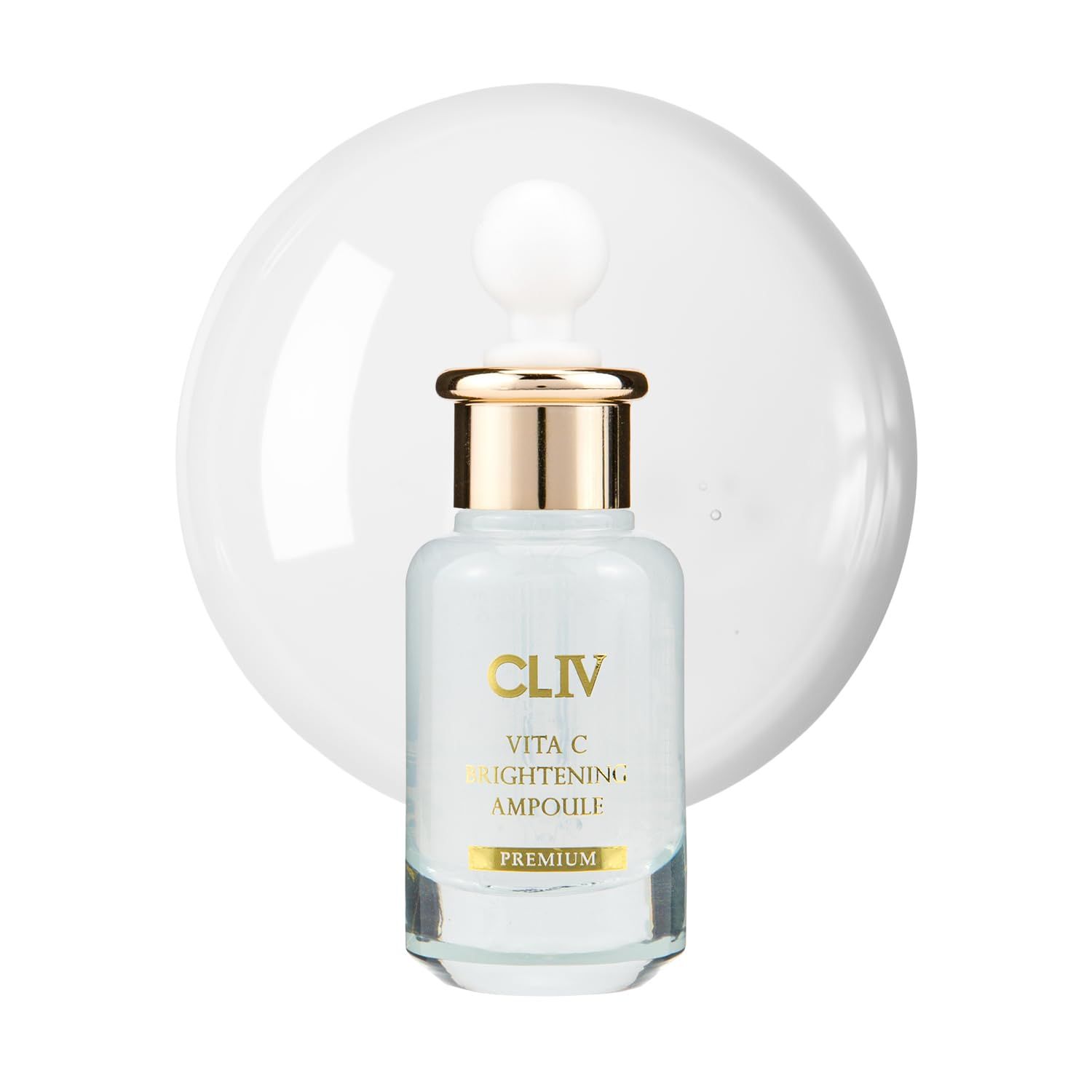 CLIV Vita C Brightening Ampoule Facial Serum 85 Lemon Water Skin Dullness Treatment Vitamin Skincare Skin Refreshing Serum Korean Skincare 1.01 fl oz, 30ml