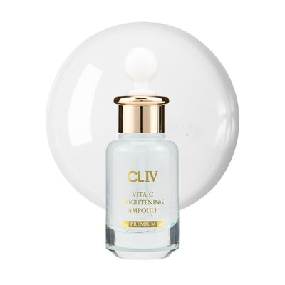 CLIV Vita C Brightening Ampoule Facial Serum 85 Lemon Water Skin Dullness Treatment Vitamin Skincare Skin Refreshing Serum Korean Skincare 1.01 fl oz, 30ml