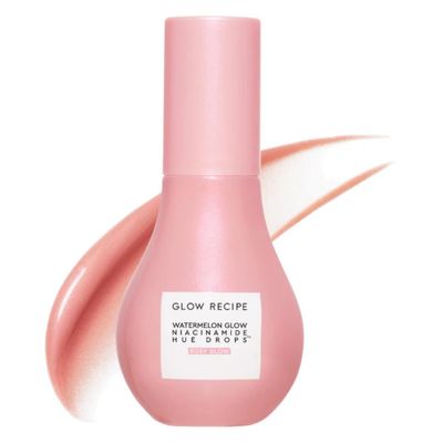 Glow Recipe Hue Drops Tinted Face Serum - Illuminating Glow Drops to Brighten &amp; Hydrate - Skincare Makeup Primer &amp; Liquid Highlighter to Blur Pores for a Radiant, Even Skin Tone - Rosy Glow 40ml