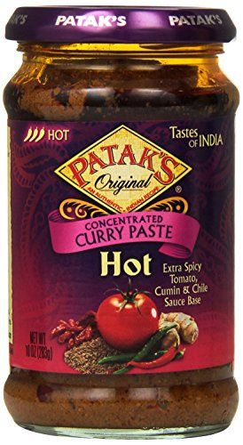 Pataks Curry Paste Extra Hot 10 oz