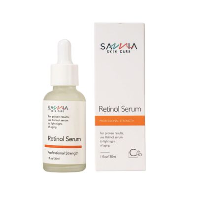 Savvia Skin Care Retinol Serum, Smooth Face Serum, Relieve Dull Skin, To Figth Signs Of Aging, Even And Brighten Skin Tone, Acne Free Skin, 1 Fl.oz30ml