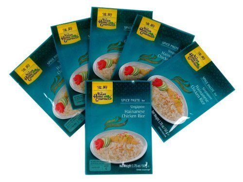 Asian Home Gourmet, Spice Paste for Singapore Hainanese Chicken Rice 1.75oz, Pack of 6
