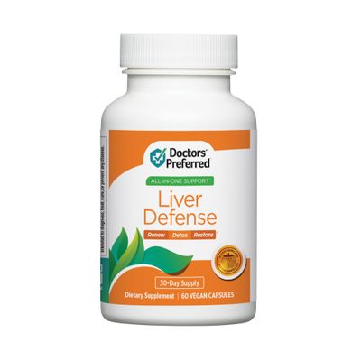 DOCTORS&#39; PREFERRED Liver Defense with Milk Thistle 60 Capsules