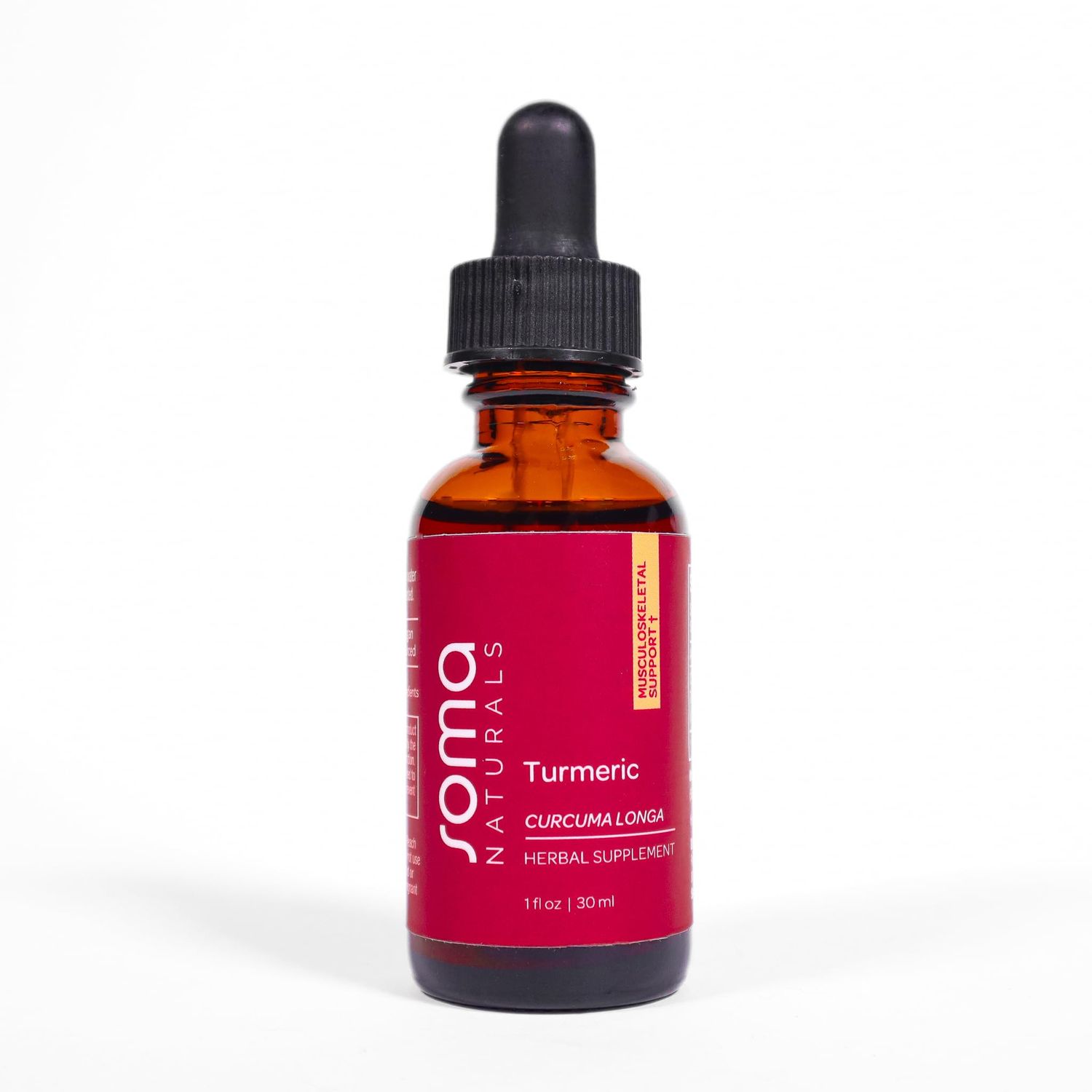 Soma Naturals Organic Turmeric Liquid Extract, Curcumin Drops for Joint &amp; Skin, Helps Immune Function &amp; Clarity, Non-GMO, Gluten-Free, 1fl oz, 30ml