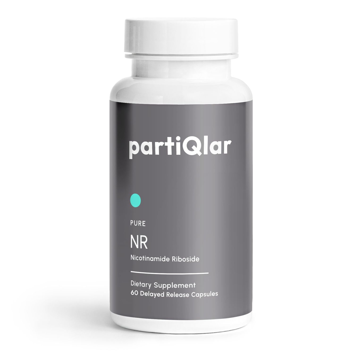 partiQlar Nicotinamide Riboside NR 500mg - NR Supplement for Cellular Health, Anti-Aging, Energy &amp; Metabolism Support - 2-Month Supply 60 Capsules