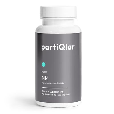 partiQlar Nicotinamide Riboside NR 500mg - NR Supplement for Cellular Health, Anti-Aging, Energy &amp; Metabolism Support - 2-Month Supply 60 Capsules