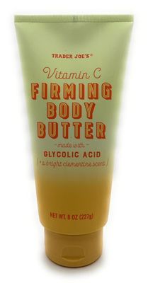 Trader Joes Vitamin C Firming Body Butter Made With Glycolic Acid Net Wt. 8 Oz 227g - Pack of 2