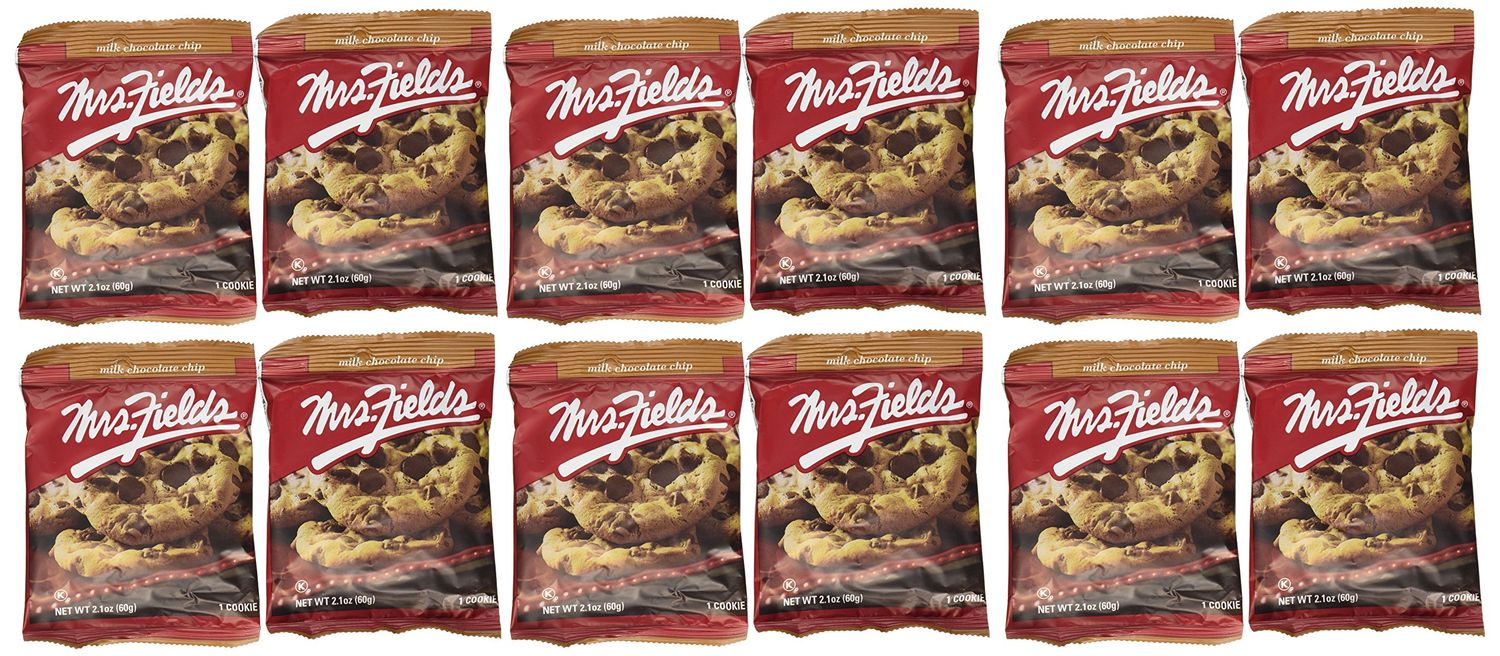 Mrs. Fields Jumbo Individually Wrapped Chocolate Chip Cookies 12 count