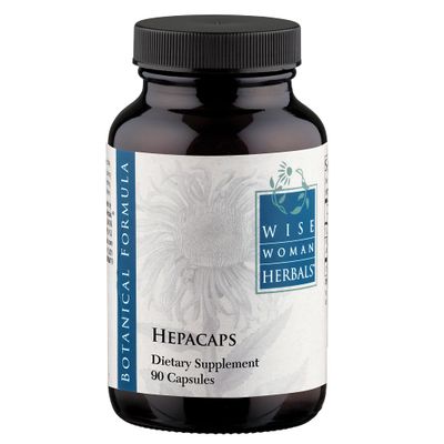 Wise Woman Herbals - Hepacaps - 90 Caps, 550 mg - All-natural Milk Thistle Liver Support - Supports Liver Health, Normal Healthy Gallbladder, and Digestion