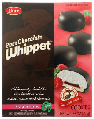 Dare Foods Whippet Raspberry Cookies 8.8 Oz 2 Boxes