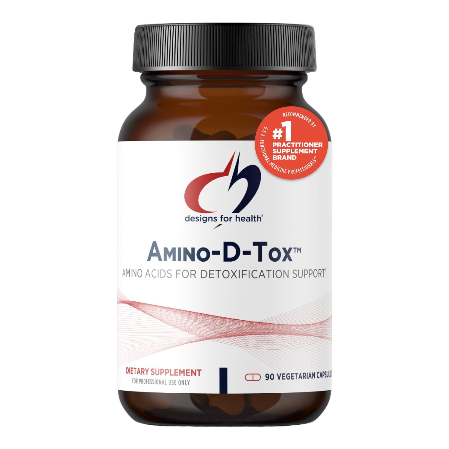 Designs for Health Amino-D-Tox - Amino Acid Detox Liver Cleanse Support - Supplement Blend with Glycine, Calcium D Glucarate, NAC More - Non-GMO 90 Capsules