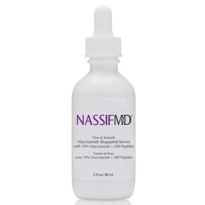 NassifMD Niacinamide Serum 10 with Cranberry Biopeptides and Ectoin, Brightening and Hydrating Vitamin B3 Face Serum, Evens Tone, Smooths Texture, Reduces Fine Lines, Boosts Radiance