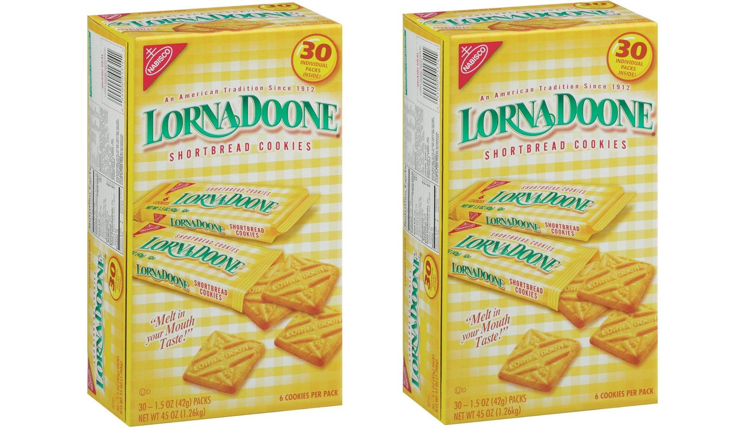 Lorna Doone-Shortbread Cookies, 1.50z Pack, 30 CountPack of 2