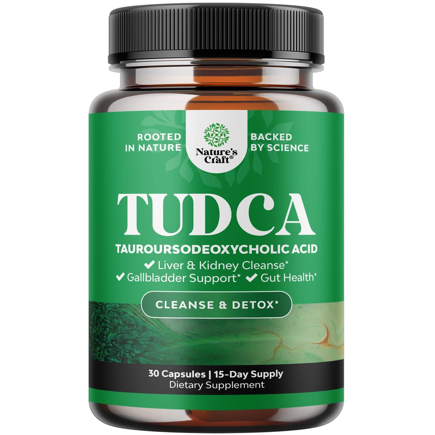 Advanced Bile Salt TUDCA Supplement - Extra Strength TUDCA 500mg per Serving Bile Salts for Gallbladder Kidney and Liver Support - High Purity Tauro Ursodeoxycholic Acid Liver and Gallbladder Cleanse