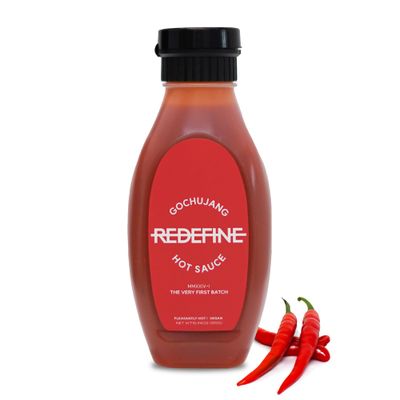 Redefine Gochujang Hot Sauce, Premium Gourmet Hot Sauce with Rich Natural Flavors for Any Occasion, Pleasantly Hot, Vegan, 10.94oz
