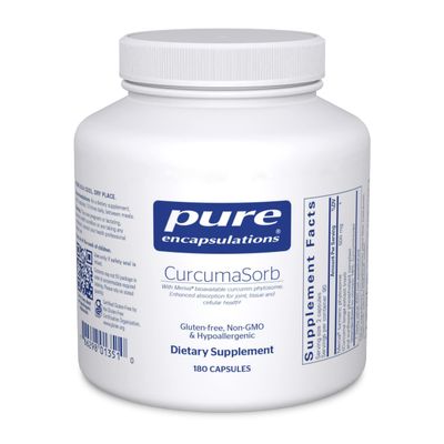 Pure Encapsulations CurcumaSorb 180&#39;s - Meriva Curcumin Phytosome - Supports Joint Health - Gluten Free &amp; Non-GMO - 180 Capsules