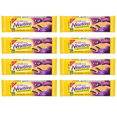 Newtons Soft &amp; Chewy Fig Cookies Pack of 8, 2 Fig Cookies Each Pack, Chewy Fruit Cookies