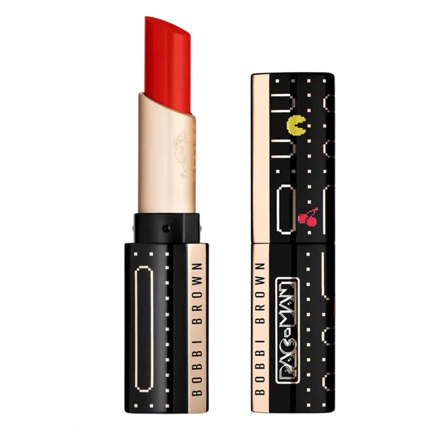 Bobbi Brown Limited Edition PacMan Luxe Matte Lipstick Uptown Red 823 A burnt rich red - 0.12 oz 3.5 g