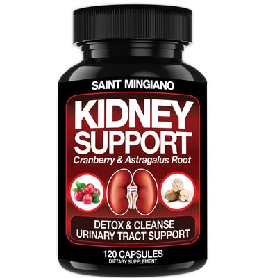 Kidney Support Cleanse Detox &amp; Repair -120 Capsules - Cranberry &amp; Astragalus Root Pills for Women and Men High Strength Liver Cleanse Detox Supporting Urinary Tract Health &amp; Bladder Health
