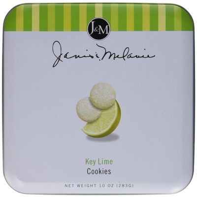 J&amp;M Foods Key Lime Cookies, 10 Ounce Tin