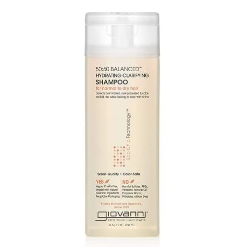 Giovanni Hair Care 5050 Balanced Hydrating-Clarifying Shampoo, 8.5 Fl oz