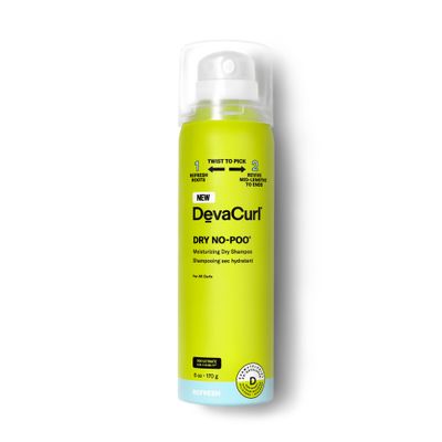 DevaCurl Dry No-Poo Moisturizing Dry Shampoo Non-Drying Formula Invisible Finish For All Curly Hair Types