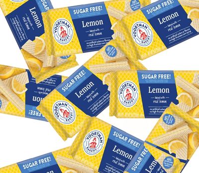 Voortman Bakery 1 Sugar Free LEMON Wafer Cookies Pack of 2 x 9 Oz Truly Delicious!