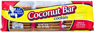 Lil Dutch Maid Maid Cookies, Coconut Bar, 10 oz