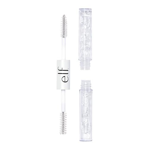 e.l.f. Clear Brow &amp; Lash Mascara, Dual-Sided Brushable Clear Gel For Groomed Brows &amp; Eyelashes, Long-Wear Conditioning Formula, Vegan &amp; Cruelty-Free