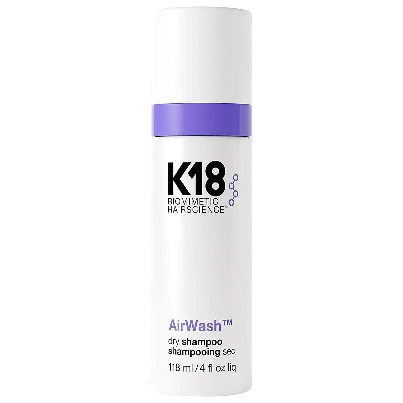 K18 AirWash Dry Shampoo, Non-Aerosol, Balances Scalp &amp; Controls Excess Oil Production, 4 Fl Oz