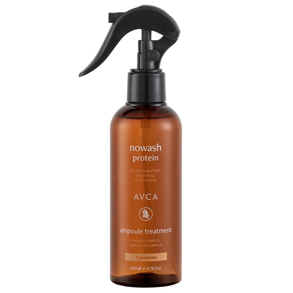 AVCA No Wash Protein Ampoule Treatment for Damaged, Dry, and Thin Hair Repair 200ml6.76fl. oz.