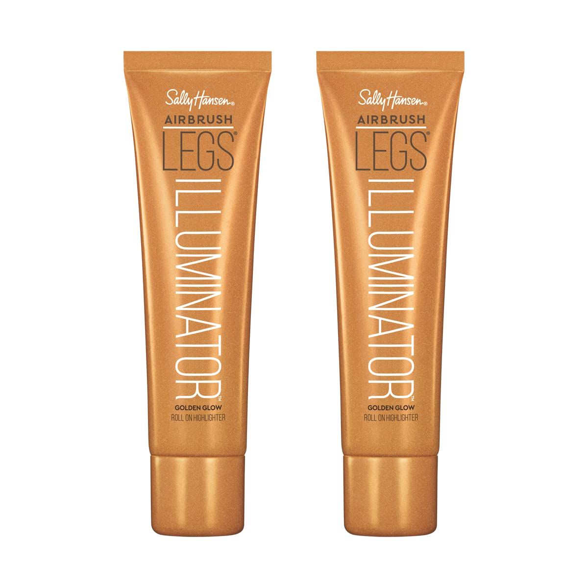 Sally Hansen Airbrush Legs Illuminator, Leg Makeup, Golden Glow, Easy Application, Flawless Looking Legs, Rollerball Applicator