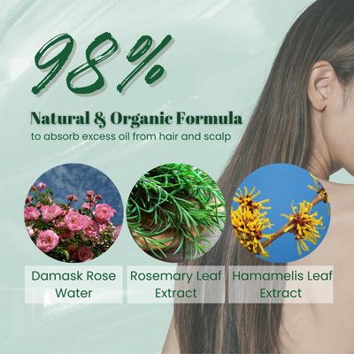 Diane Bonheur Natural Dry Shampoo for Women and Men on Oily Hair & Sensitive Scalp & Body, Wet Dry Shampoo with Rosemary & Lemongrass Extracts, Hair Care from Japan, MILD SCENT, 4.06 Fl Oz