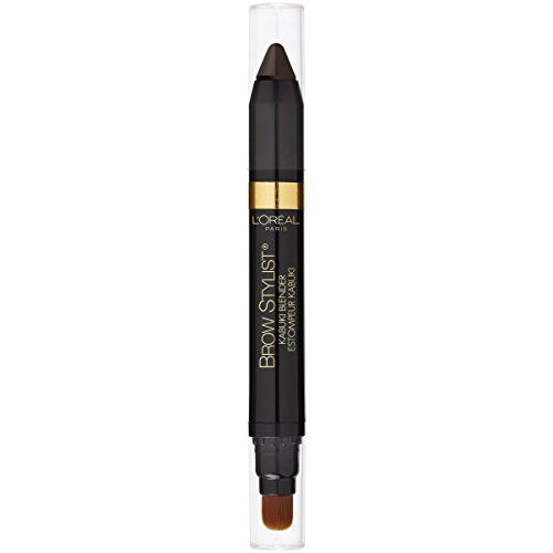 L&#39;Oreal Paris Brow Stylist Kabuki Blender Brow Crayon, Dark Brunette, 0.05 oz.