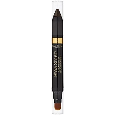 L&#39;Oreal Paris Brow Stylist Kabuki Blender Brow Crayon, Dark Brunette, 0.05 oz.