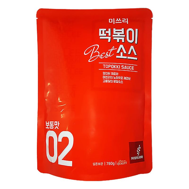 MISSLEE Tteokbokki Sauce Mix, Authentic Korean Sauce for Rice Cakes, Stir-Fries &amp; More with Perfectly Balanced Heat and Flavor 27.51ozpack of 1, Original