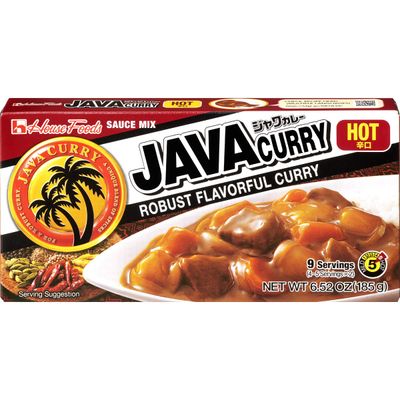 House Foods Java Curry Hot, 6.52 Ounce Pack of 10