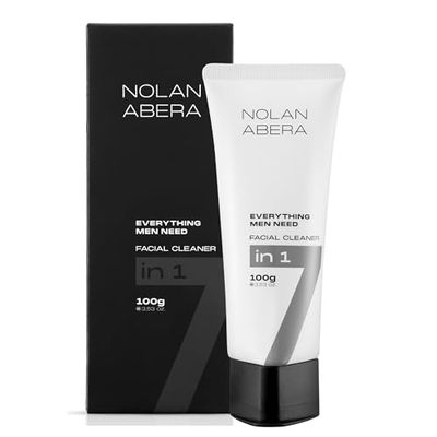 ABERA Nolan Daily Facial Cleanser for Men - Oil Control &amp; Deep Cleansing, 3.53oz