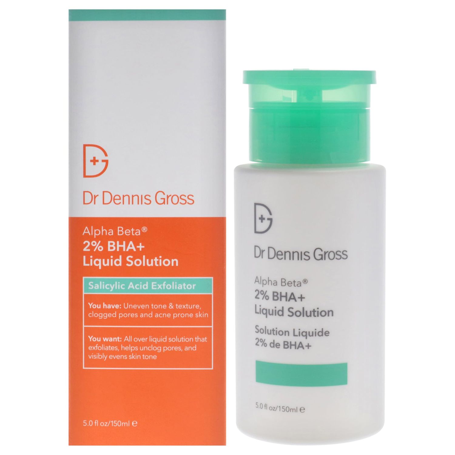 Dr Dennis Gross Alpha Beta 2 Percent BHA Plus Liquid Solution for Women - 5 oz Treatment