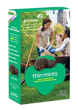 Girl Scout Cookies Thin Mints 2 Boxes of 28 Cookies