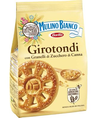 Mulino Bianco: Girotondi shortbread with grains of sugar cane - 12.3 Oz 350g Pack of 3 Italian Import