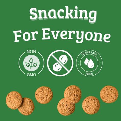 Mi-Del Organic Ginger Snaps Cookies, 8oz, 2 Pack, Authentic Ginger Flavor, Non-GMO, 0g Trans Fat, Healthy Snack, Kosher, Peanut-Free