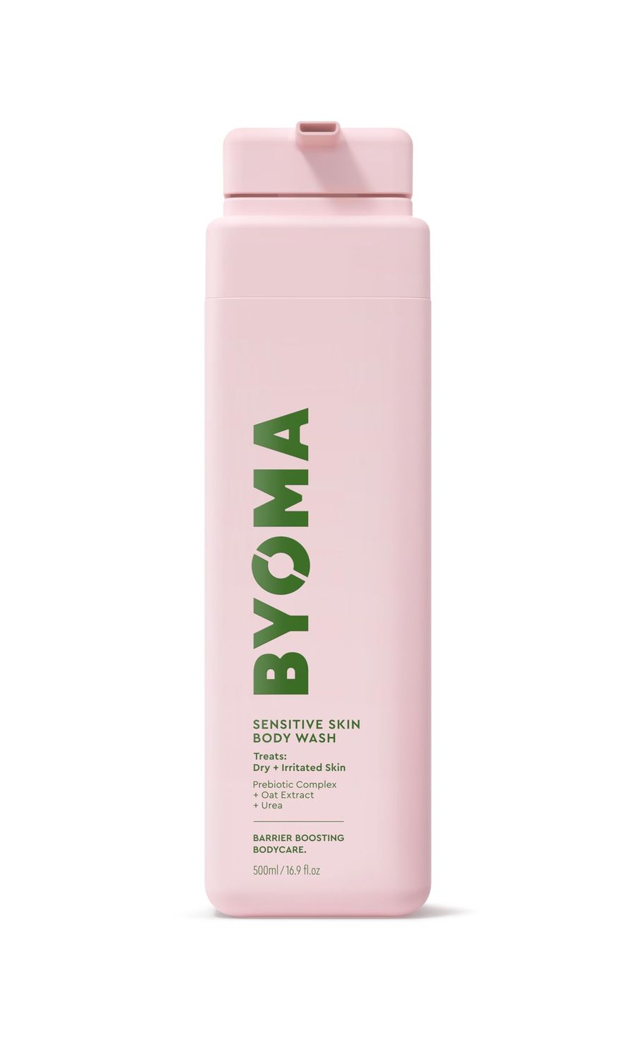 BYOMA Sensitive Body Wash - For Delicate, Irritated Skin - Creamy, Fragrance-Free Cleanser with Colloidal Oat &amp; Urea - Soothes &amp; Relieves Itching - Skin Barrier Support - 16.9 fl oz