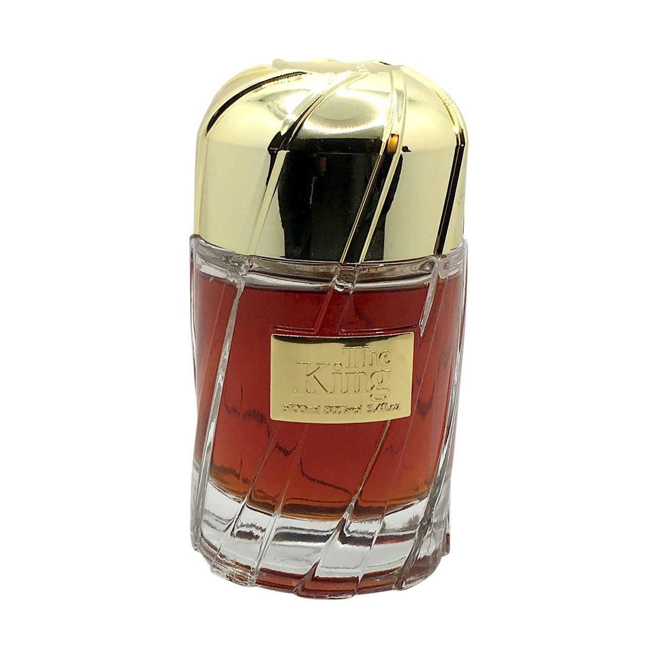 The King Eau de Parfum 3.4 oz - Mens Cologne with Bergamot Black Currant Pepper Cinnamon Clove Amber Musk Patchouli Sandalwood &amp; Vanilla loved for its long lasting trail and compliment catching aroma