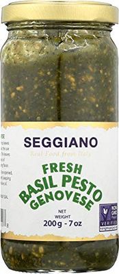 Seggiano Fresh Basil Pesto, Raw Basil Pesto Genovese - 7 Oz Pack of 6