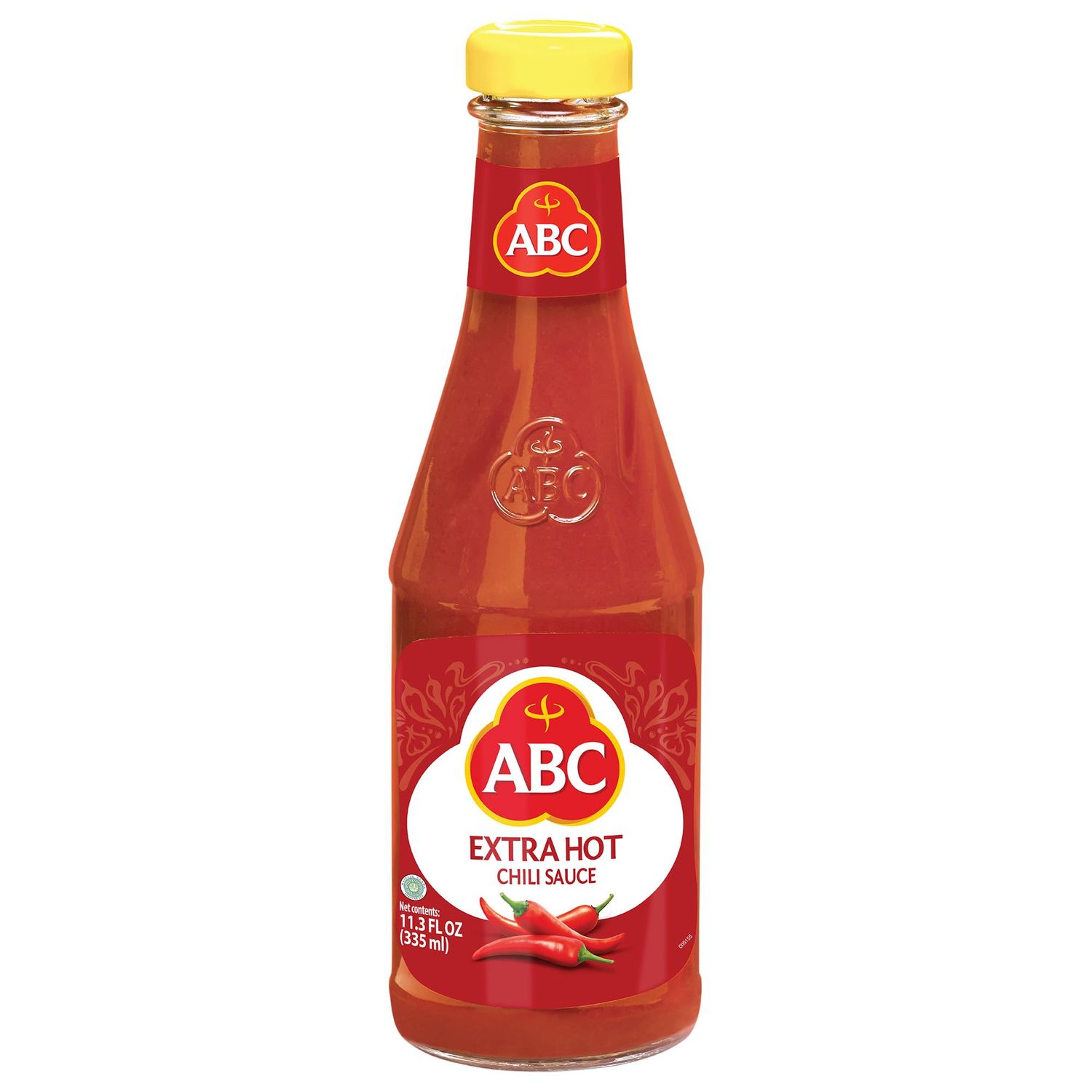 ABC Extra Hot Chili Sauce, 11.3 Oz, Spicy Sriracha Style Sambal, No MSG, Umami Flavor, Indonesian BBQ Dip Made with Chili &amp; Garlic