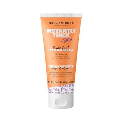 Marc Anthony Biotin Styling Cream - Instantly Thick Plump &amp; Lift with , Polymers and Phytokeratin - Thickening for Fine Hair - 4.93 Oz