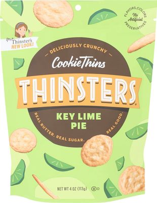 Thinsters Cookies, Key Lime Pie Cookies Thins, 4 oz Pack