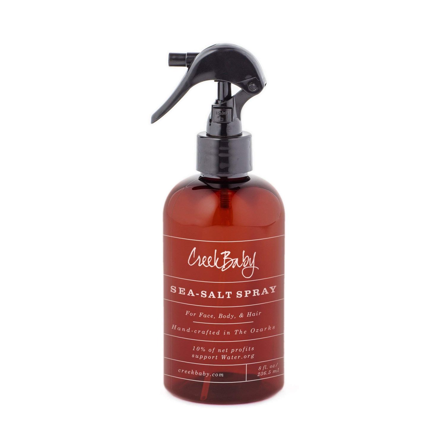 CreekBaby Organic Sea Salt Spray for Face, Body, and Hair, Toner for Acne, Rosacea and Hair Volumizer