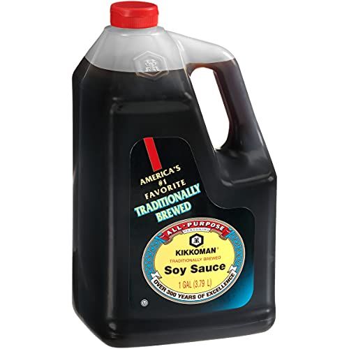 Kikkoman - Traditionally Brewed Soy Sauce, All Purpose Seasoning - 1 Gallon Pack of 1